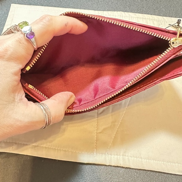 Badgley Mishka wallet, Maroon & gold. NWT - Picture 6 of 12
